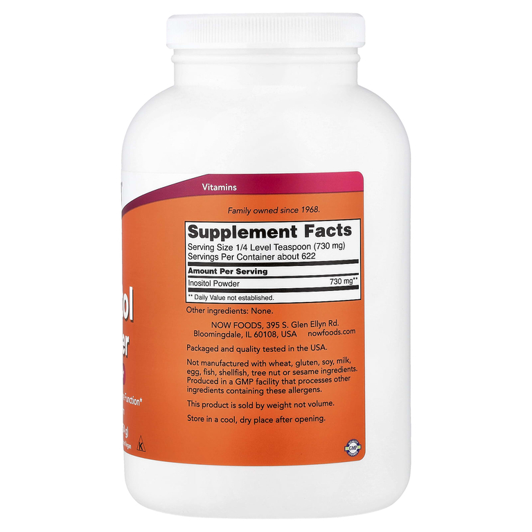 NOW Foods, порошок из инозитола, 454 г (1 фунт)