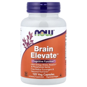 NOW Foods, добавка для поддержки работы мозга Brain Elevate™, 120 растительных капсул