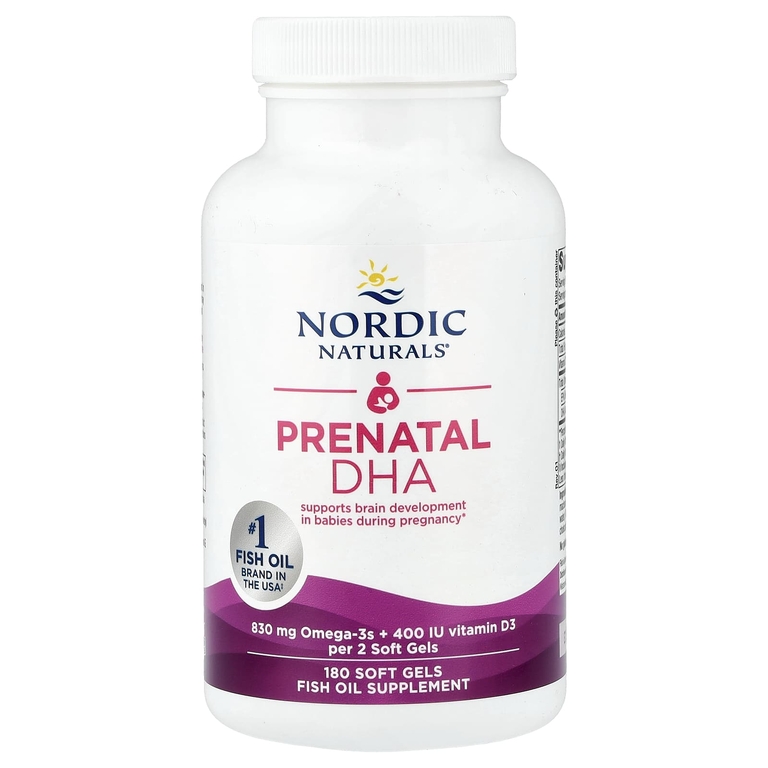 Nordic Naturals, пренатальная ДГК, 180 капсул