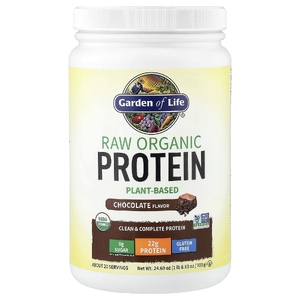 Garden of Life, необработанный органический протеин, со вкусом шоколада, 700 г (1 фунт, 8,69 унции)