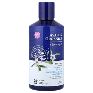 Avalon Organics, шампунь для нормализации состояния кожи головы, чайное дерево и мята, 414 мл (14 жидк. унций) (Товар снят с продажи) 