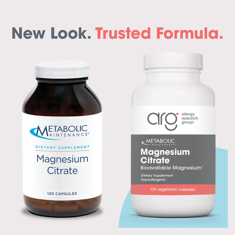 Metabolic Maintenance, цитрат магния, 120 вегетарианских капсул