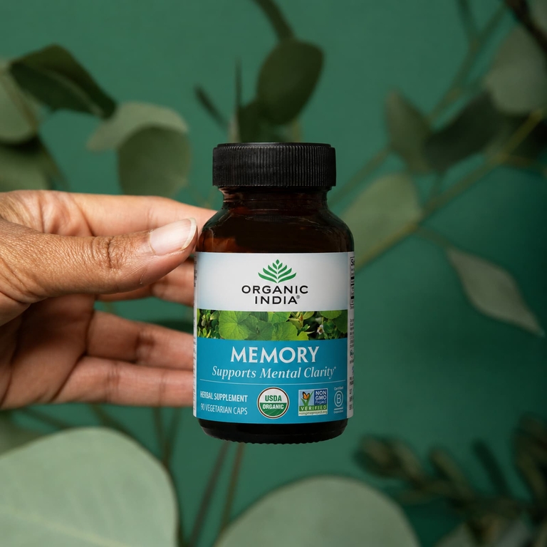 Organic India, память, 90 вегетарианских капсул