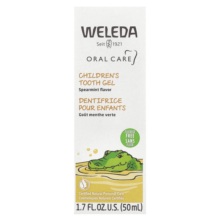 Weleda, детский гель для чистки зубов, с ароматом мяты, 50 мл (1,7 жидк. унции)