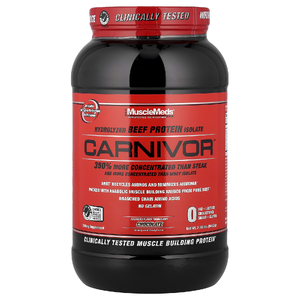 MuscleMeds, гидролизованный изолят говяжьего протеина, со вкусом шоколада, 949,2 г (2,09 фунта)