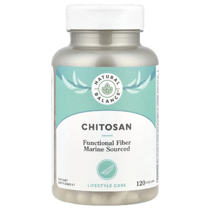 Natural Balance, хитозан, 120 растительных капсул (250 мг в 1 капсуле)