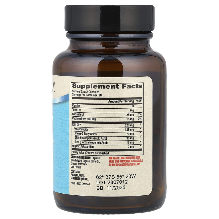 Dr. Mercola, крилевый жир для детей, 60 капсул