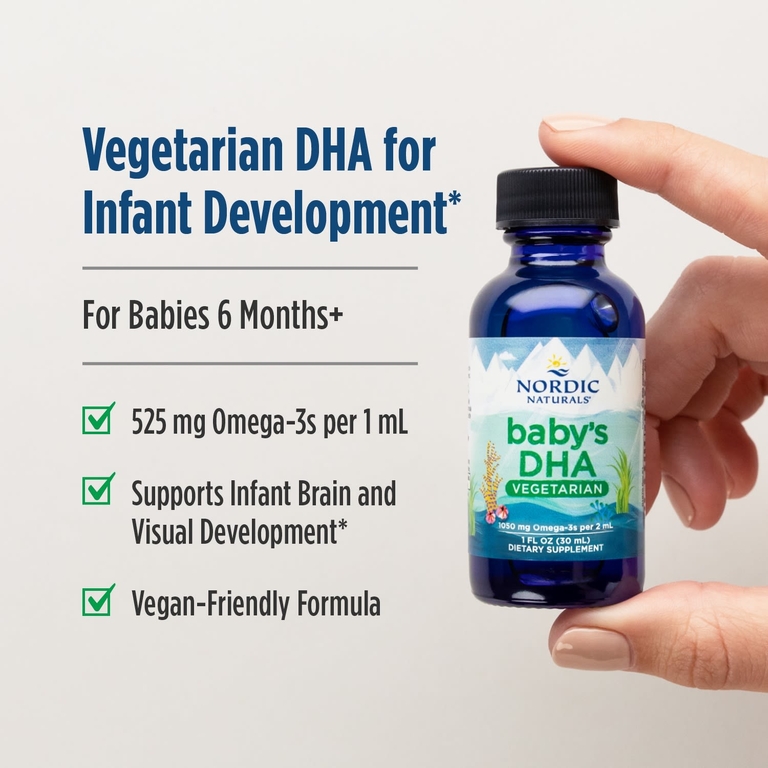 Nordic Naturals, вегетарианская ДГК для детей, 1050 мг, 30 мл (1 жидк. унция)