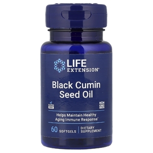 Life Extension, масло чёрного тмина, 60 капсул (500 мг в 1 капсуле)