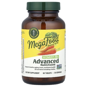 MegaFood, улучшенные мультивитамины для женщин старше 55 лет, 60 таблеток