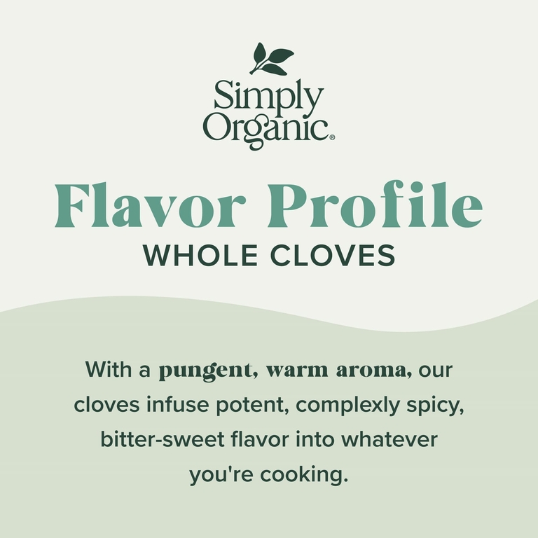 Simply Organic, Целая гвоздика, 2,05 унции (58 г)
