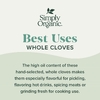 Simply Organic, Целая гвоздика, 2,05 унции (58 г)