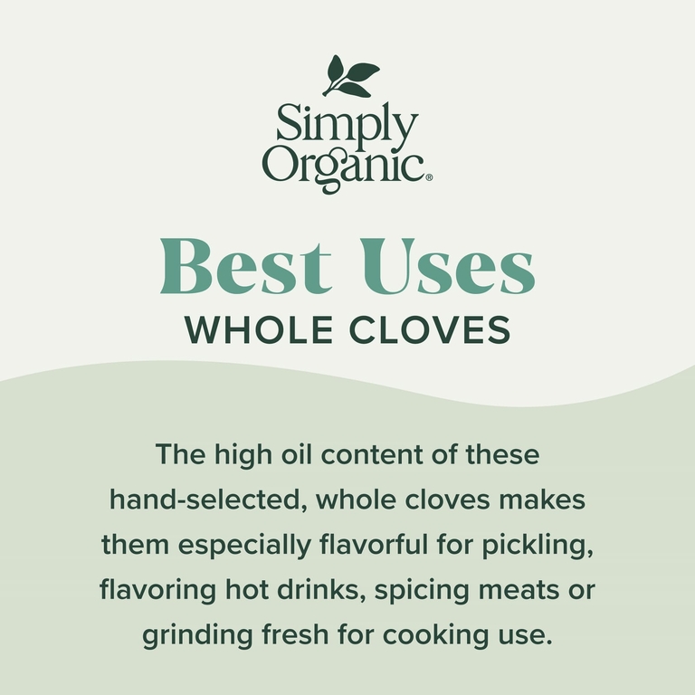 Simply Organic, Целая гвоздика, 2,05 унции (58 г)