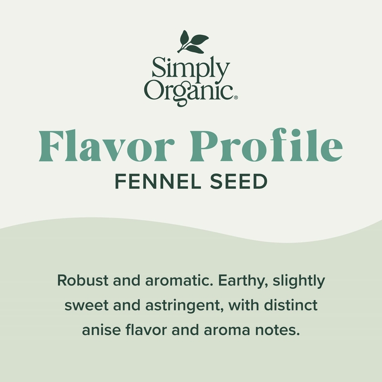 Simply Organic, семена фенхеля, 54 г (1,9 унции)