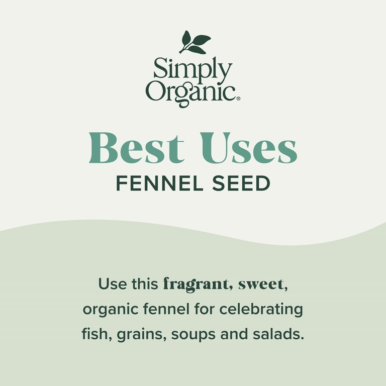 Simply Organic, семена фенхеля, 54 г (1,9 унции)