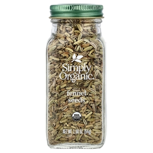 Simply Organic, Семена фенхеля, 1,90 унции (54 г)