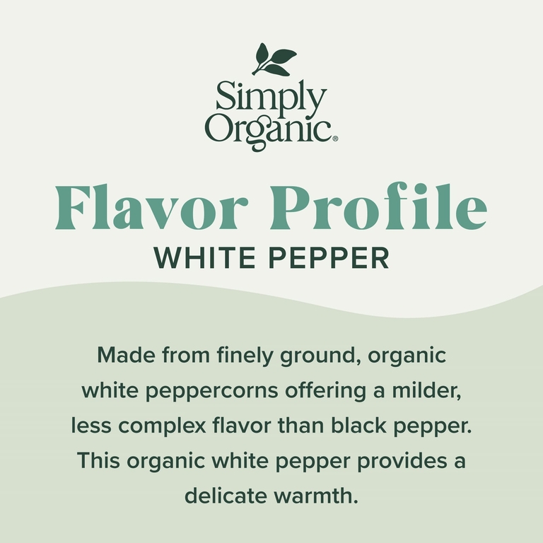 Simply Organic, белый перец, 81 г (2,86 унции)