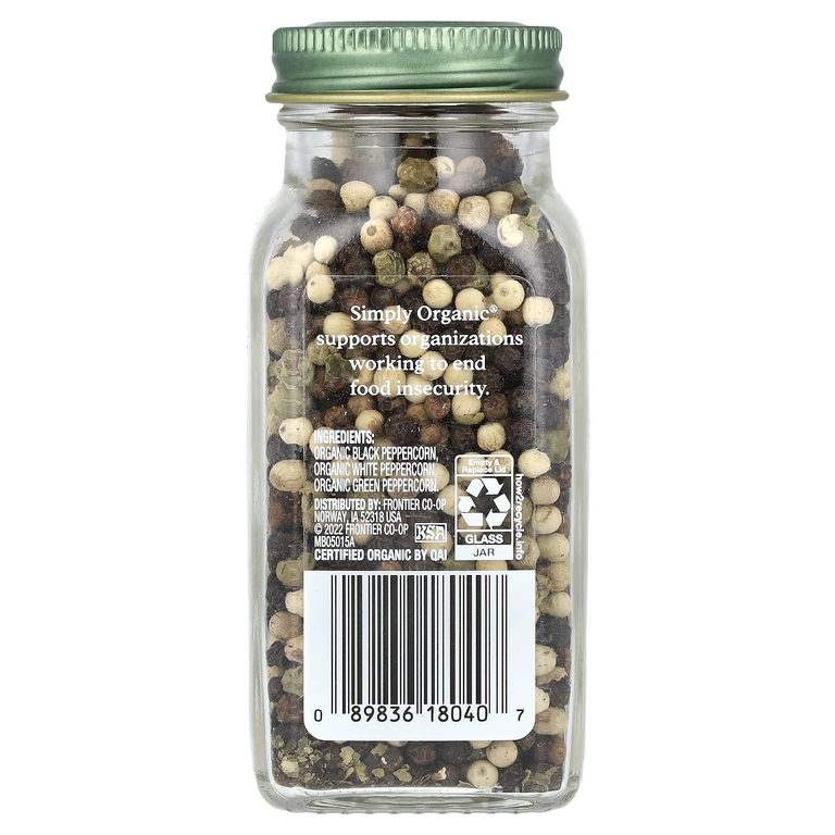Simply Organic, смесь перцев горошком, 83 г (2,93 унции) (Товар снят с продажи) 