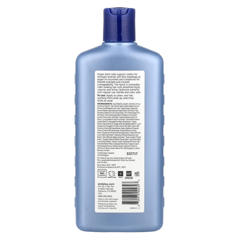 Andalou Naturals, Стволовая клетка арганы, кондиционер для выпадения волос, 340 мл (11,5 жидк. унции)