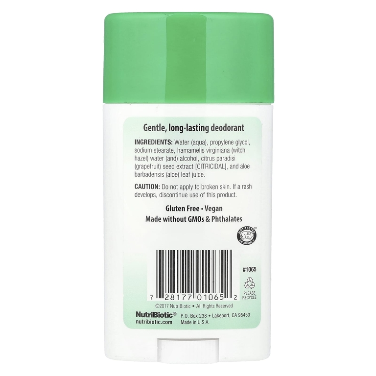 NutriBiotic, дезодорант, без запаха, 75 г (2,6 унции)