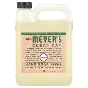 Mrs. Meyers Clean Day, мыло для рук, герань, 975 мл (33 жидк. Унции)