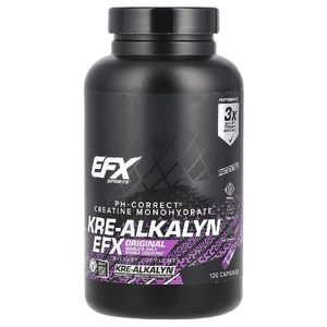 EFX Sports, Моногидрат креатина, 120 капсул (750 мг на капсулу)