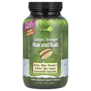 Irwin Naturals, Здоровая кожа, волосы и ногти, 120 желатиновых капсул с жидкостью