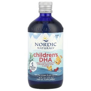 Nordic Naturals, ДГК для детей от 1 года, с клубничным вкусом, 530 мг, 473 мл (16 жидк. унций)