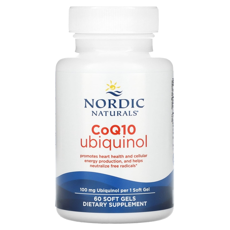 Nordic Naturals, убихинол, 100 мг, 60 желатиновых капсул