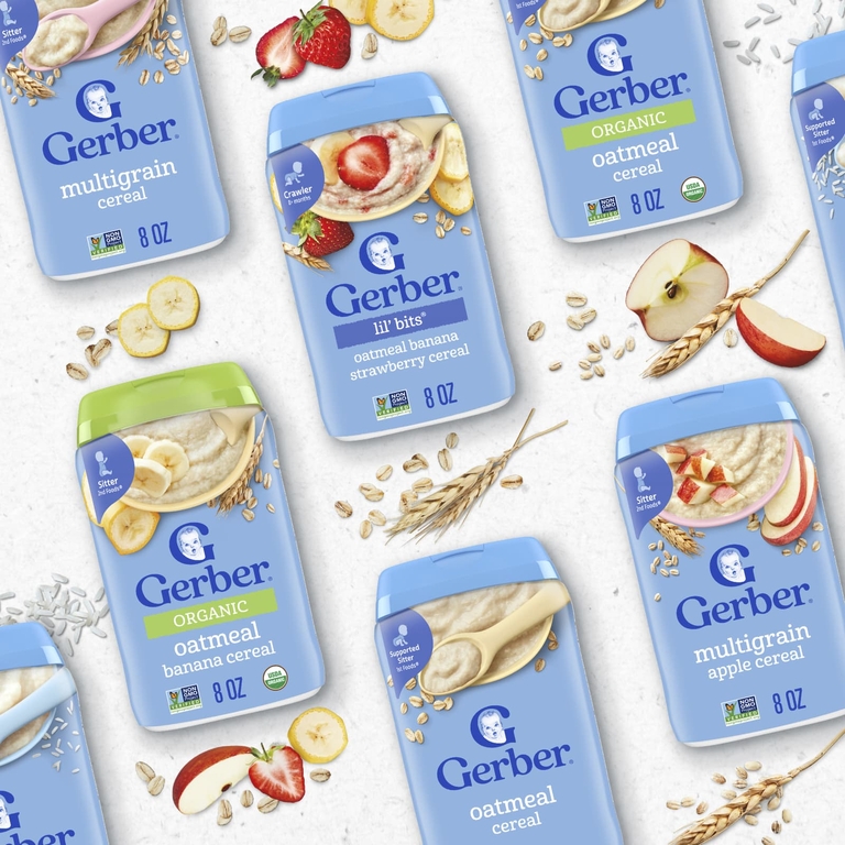 Gerber, органические овсяные хлопья, 227 г (8 унций)