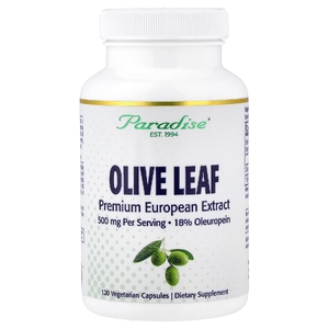 Paradise Herbs, Листья оливкового дерева, 120 вегетарианских капсул (250 мг на капсулу)