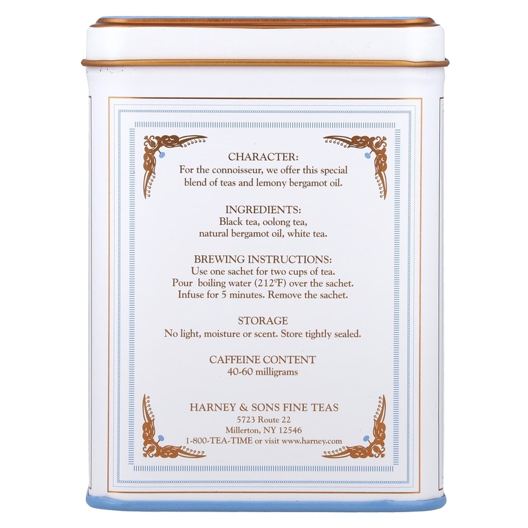 Harney & Sons, чай, Эрл Грей, 20 пакетиков, 40 г (1,4 унции)