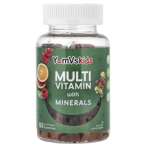 YumVs, мультивитамины с минералами в жевательных таблетках, со вкусом фруктов, 60 жевательных таблеток