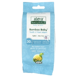Aleva Naturals, салфетки для зубов и десен для детей, 30 салфеток