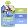 Gerber, органическое пюре яблоко, голубика и шпинат, 99 г (3,5 унции)