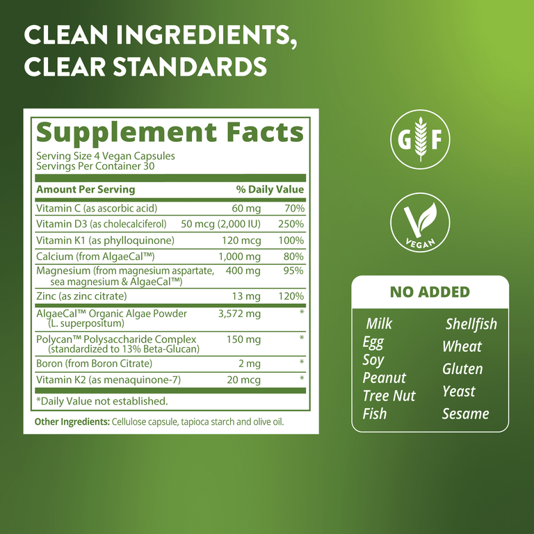 MRM Nutrition, увеличение плотности и прочности костей, 120 веганских капсул