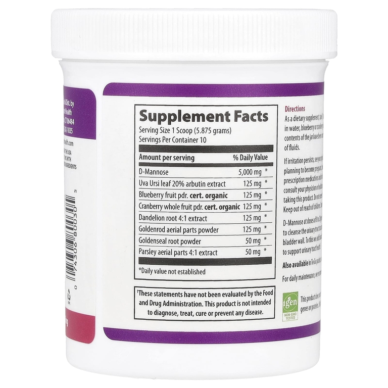 Vibrant Health, D-манноза, 5000 мг, версия 1.1, 64,55 г (2,28 унции)