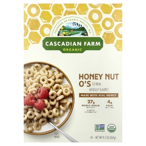 Cascadian Farm, Органические, кружочки медового ореха, 269 г (9,5 унций)