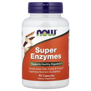 NOW Foods, суперферменты, 90 капсул