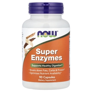 NOW Foods, суперферменты, 90 капсул