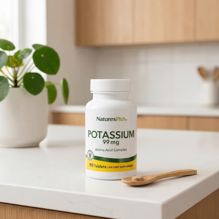 NaturesPlus, Калий, 99 мг, 90 таблеток (Товар снят с продажи) 