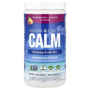 Natural Vitality, смесь для приготовления расслабляющего напитка, малина и лимон, 453 г (16 унций)