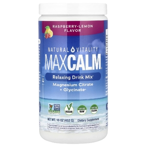 Natural Vitality, смесь для приготовления расслабляющего напитка, малина и лимон, 453 г (16 унций)