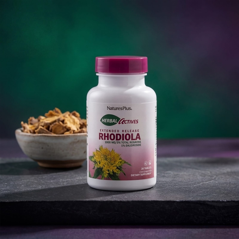 NaturesPlus, родиола, замедленное высвобождение, 30 таблеток