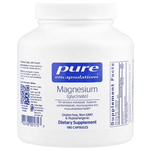 Pure Encapsulations, магний (глицинат), 180 капсул (120 мг в 1 капсуле)