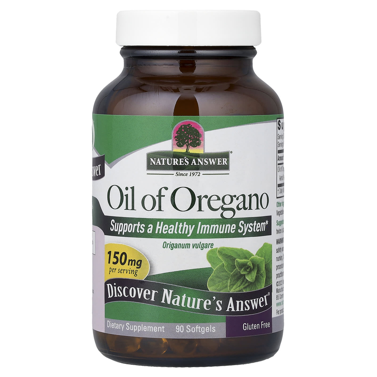 Nature's Answer, масло орегано, 150 мг, 90 мягких таблеток