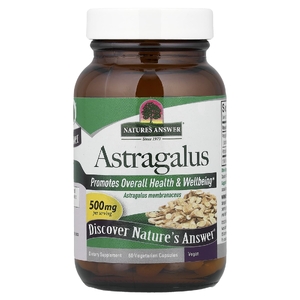 Nature's Answer, астрагал, 500 мг, 60 вегетарианских капсул