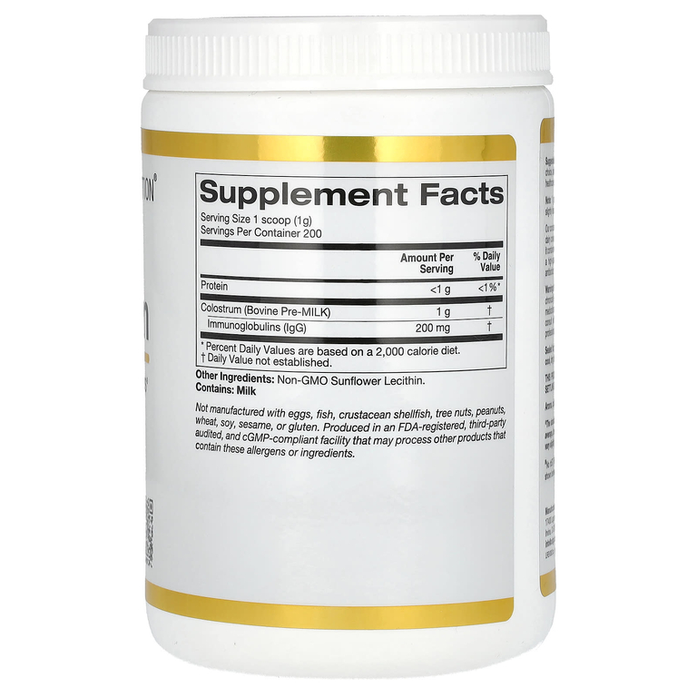 California Gold Nutrition, концентрированное молозиво в порошке, 200 г (7,05 унции)