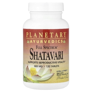 Planetary Herbals, Ayurvedics, Full Spectrum™, шатавари, 500 мг, 120 таблеток
