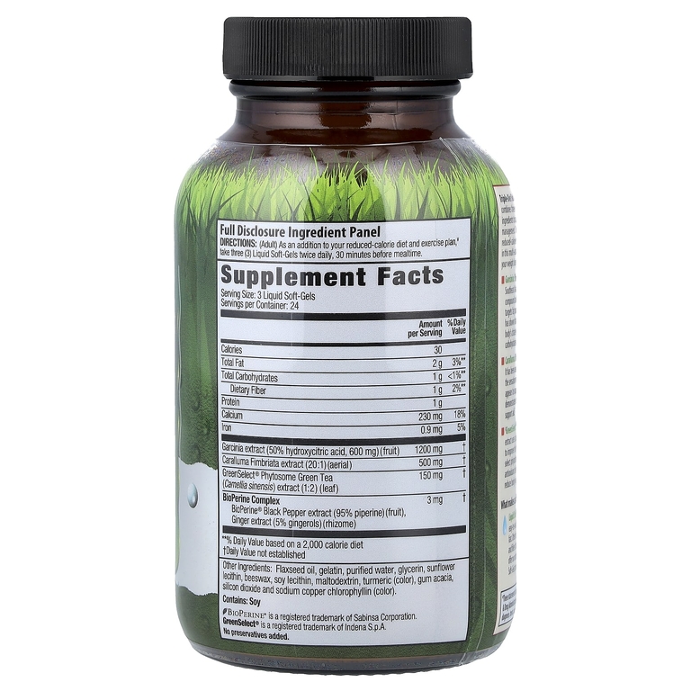 Irwin Naturals, растительный комплекс для снижения веса, 72 желатиновых капсулы
